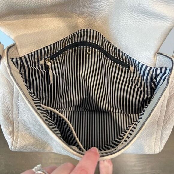 Kate Spade Cobble Hill Small Leather Toddy Satchel Purse Bag Crossbody Cream - Picture 5 of 13